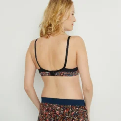 SOUTIEN-GORGE AMPLI ALLAITEMENT NOIR/BLEU -Rougegorge Boutique 11031801 D