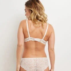 SOUTIEN-GORGE AMPLI FOULARD ECRU -Rougegorge Boutique 11145700 D