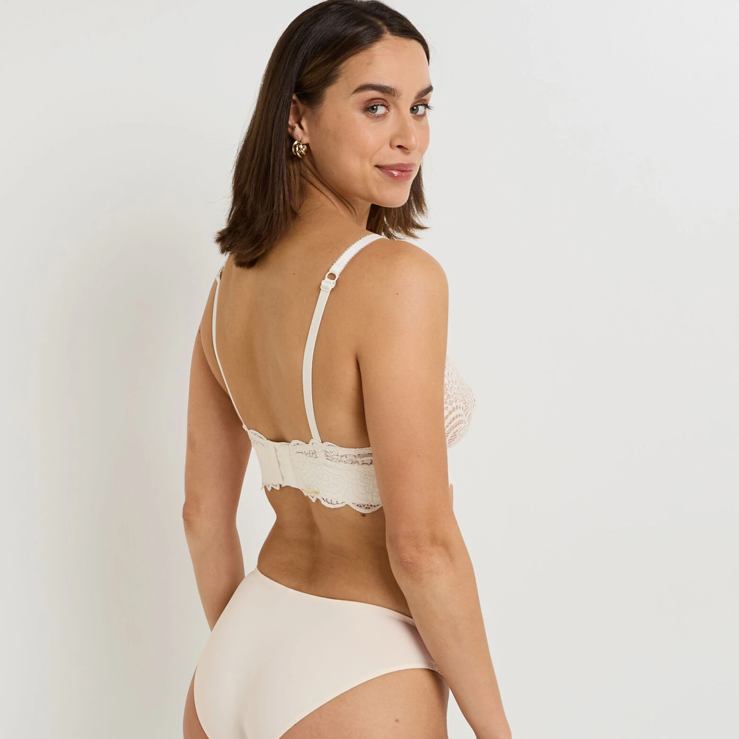 SOUTIEN-GORGE SANS ARMATURES ECRU SOUTIEN-GORGE SANS ARMATURES ECRU -Rougegorge Boutique 11186802 D