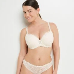 SOUTIEN-GORGE AMPLI EMBOITANT ECRU -Rougegorge Boutique 11187000 C