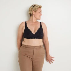 SOUTIEN-GORGE FOULARD POST-OP NOIR