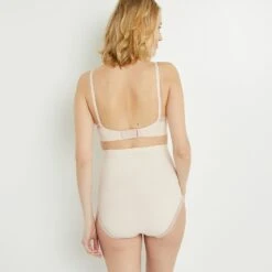 CULOTTE TAILLE HAUTE GROSSESSE POUDRE 4 CULOTTE TAILLE HAUTE GROSSESSE POUDRE -Rougegorge Boutique 11248000 D