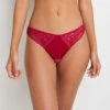 TANGA DENTELLE ROUGE -Rougegorge Boutique 11250602 F