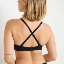 SOUTIEN-GORGE SANS ARMATURES MICROFIBRE NOIR -Rougegorge Boutique 11257701 Z