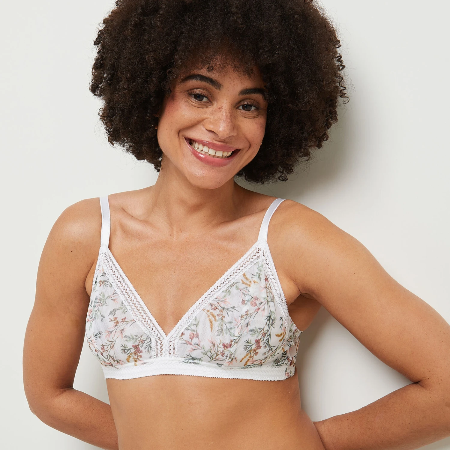 SOUTIEN-GORGE SANS ARMATURES MULTICO BLANC SOUTIEN-GORGE SANS ARMATURES MULTICO BLANC -Rougegorge Boutique 11259000 M