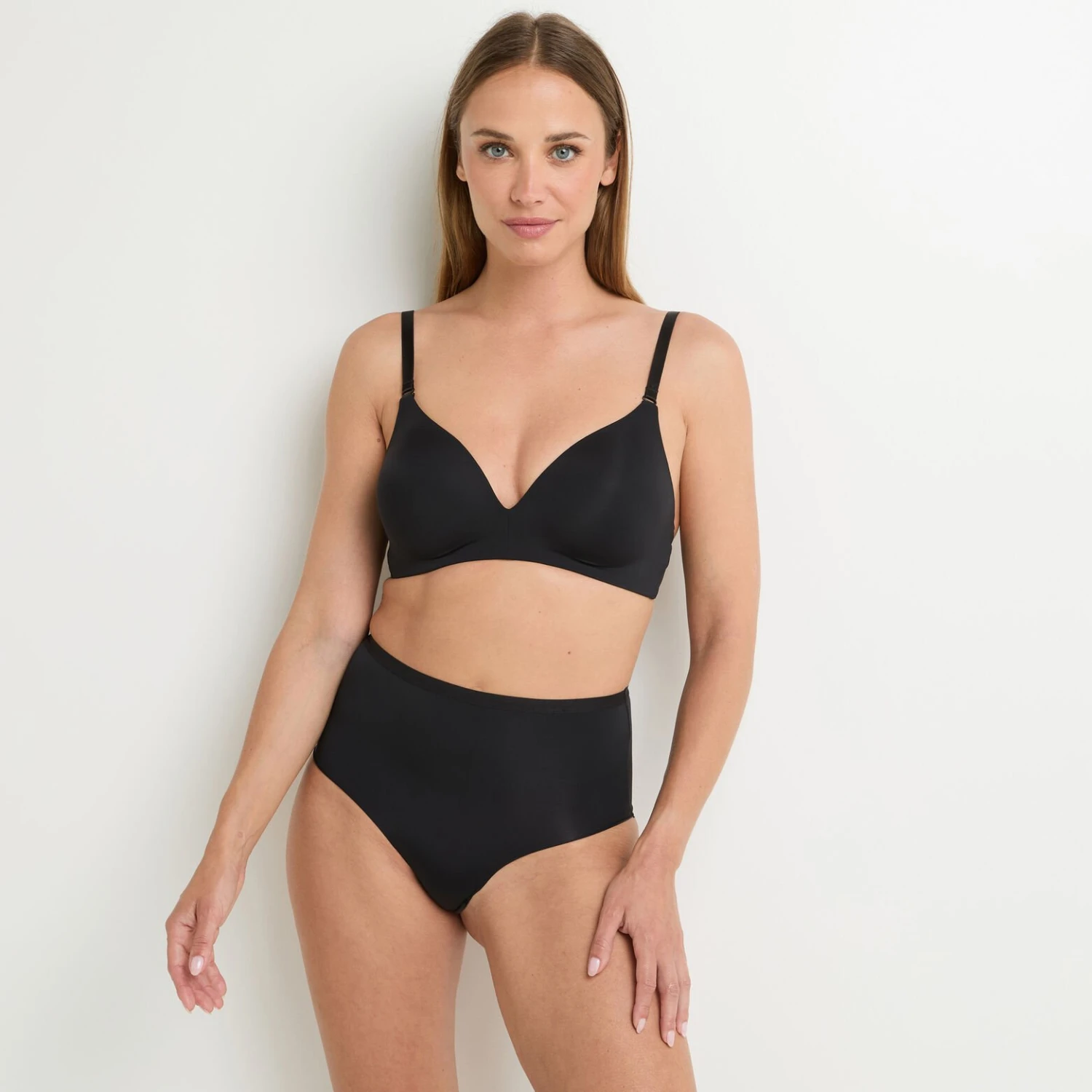 CULOTTE TAILLE HAUTE MICROFIBR NOIR CULOTTE TAILLE HAUTE MICROFIBR NOIR -Rougegorge Boutique 11276101 D