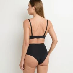 CULOTTE TAILLE HAUTE MICROFIBR NOIR 4 CULOTTE TAILLE HAUTE MICROFIBR NOIR -Rougegorge Boutique 11276101 Z