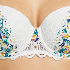 SOUTIEN-GORGE AMPLI EMBOITANT BLANC/VERT -Rougegorge Boutique 11286106 Z