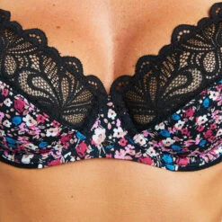 SOUTIEN-GORGE EMBOITANT NOIR/ROSE -Rougegorge Boutique 11286304 Z