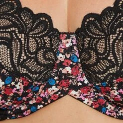 SOUTIEN-GORGE GRANDS BONNETS NOIR/ROSE -Rougegorge Boutique 11286403 Z