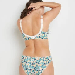 SOUTIEN-GORGE GRANDS BONNETS BLANC/VERT -Rougegorge Boutique 11286405 D