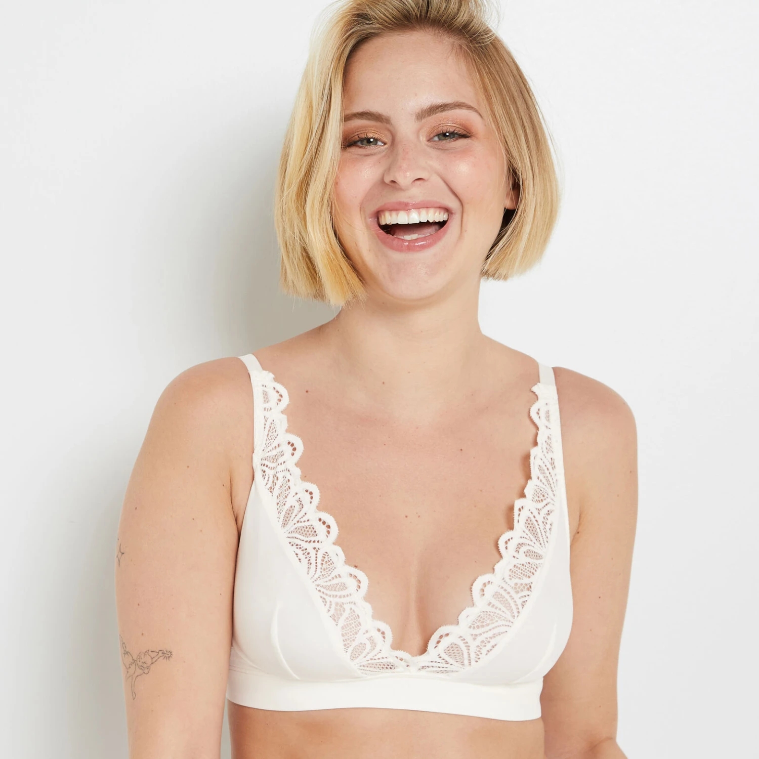 SOUTIEN-GORGE SANS ARMATURES ECRU SOUTIEN-GORGE SANS ARMATURES ECRU -Rougegorge Boutique 11286500 M