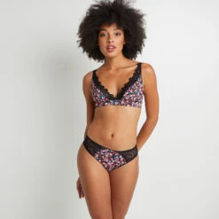 CULOTTE NOIR/ROSE -Rougegorge Boutique 11286704 D