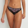 TANGA NOIR/ROSE -Rougegorge Boutique 11286804 F