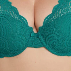 SOUTIEN-GORGE AMPLI FOULARD VERT 4 SOUTIEN-GORGE AMPLI FOULARD VERT -Rougegorge Boutique 11290903 Z