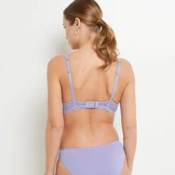 SOUTIEN-GORGE AMPLI FOULARD LILAS -Rougegorge Boutique 11290904 D