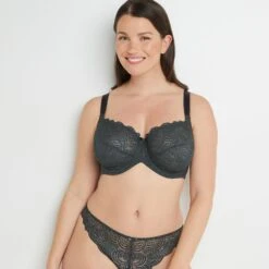 SOUTIEN-GORGE GRANDS BONNETS ANTHRACITE