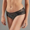 SHORTY TULLE BRODE NOIR/ARGENT -Rougegorge Boutique 11296900 F