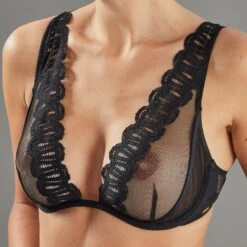 SOUTIEN-GORGE FOULARD NOIR -Rougegorge Boutique 11297300 Z