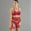 SERRE-TAILLE DENTELLE BORDEAUX -Rougegorge Boutique 11299600 F