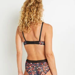 SOUTIEN-GORGE FOULARD NOIR/ROSE -Rougegorge Boutique 11302400 D