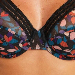 SOUTIEN-GORGE FOULARD NOIR/ROSE -Rougegorge Boutique 11302400 Z