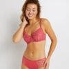 SOUTIEN-GORGE CORBEILLE ROSE