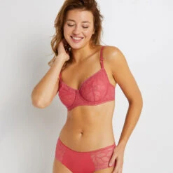 SOUTIEN-GORGE CORBEILLE ROSE