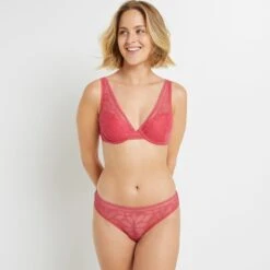 CULOTTE DENTELLE ROSE -Rougegorge Boutique 11303900 D