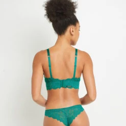 SOUTIEN-GORGE SANS ARMATURES VERT 5 SOUTIEN-GORGE SANS ARMATURES VERT -Rougegorge Boutique 11307000 D