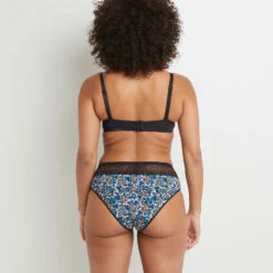 SHORTY MENSTRUEL FLUX MOYEN MULTICO NOIR -Rougegorge Boutique 11307100 Z