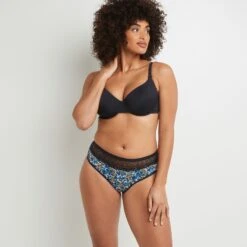 SHORTY MENSTRUEL FLUX ABONDANT MULTICO NOIR -Rougegorge Boutique 11307300 D