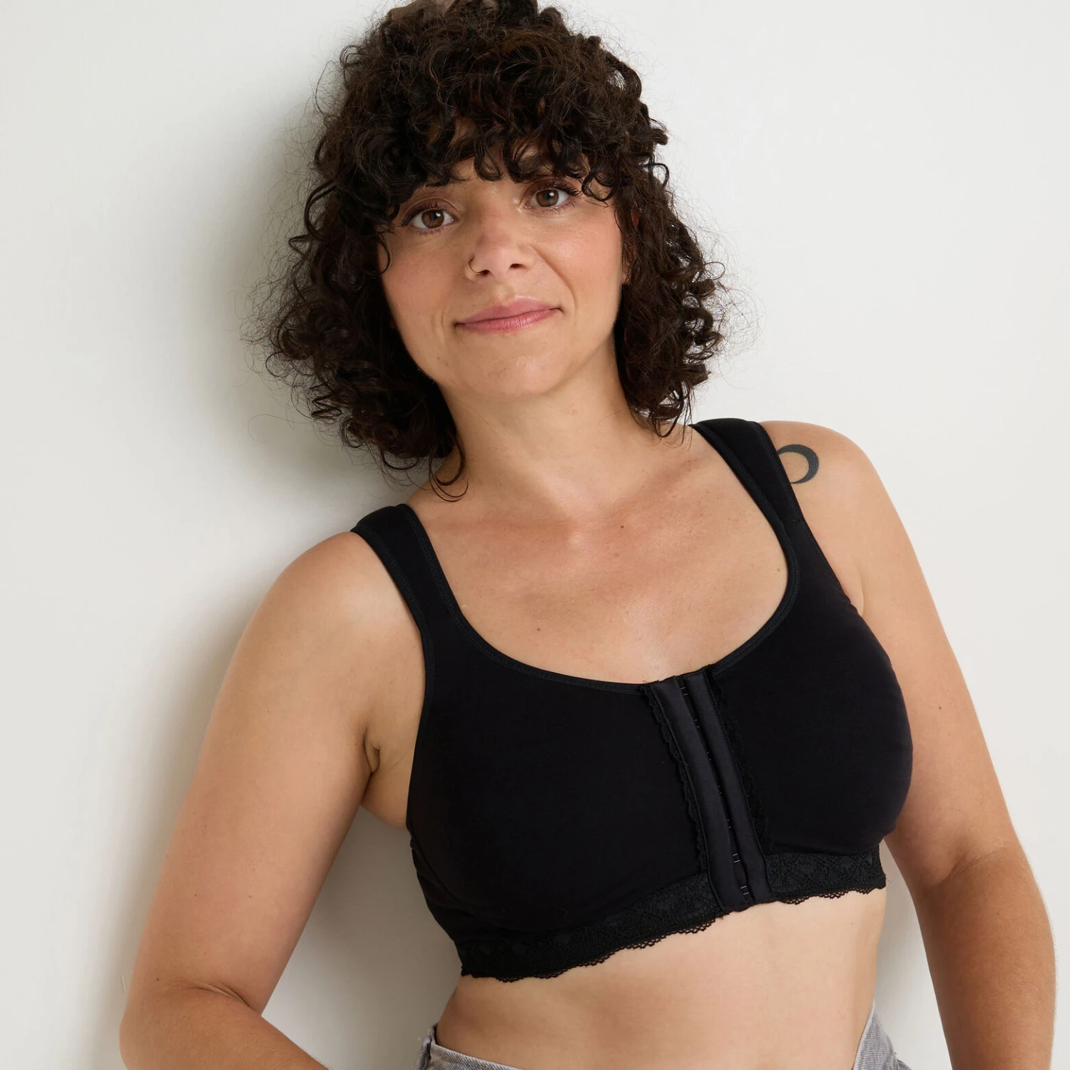 SOUTIEN-GORGE BRASSIERE POST-OP NOIR SOUTIEN-GORGE BRASSIERE POST-OP NOIR -Rougegorge Boutique 11309701 M