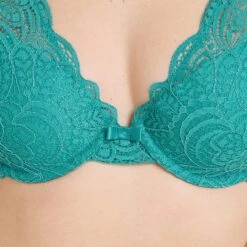 SOUTIEN-GORGE AMPLI FOULARD DENTELLE Vert Clair -Rougegorge Boutique 11311605 Z