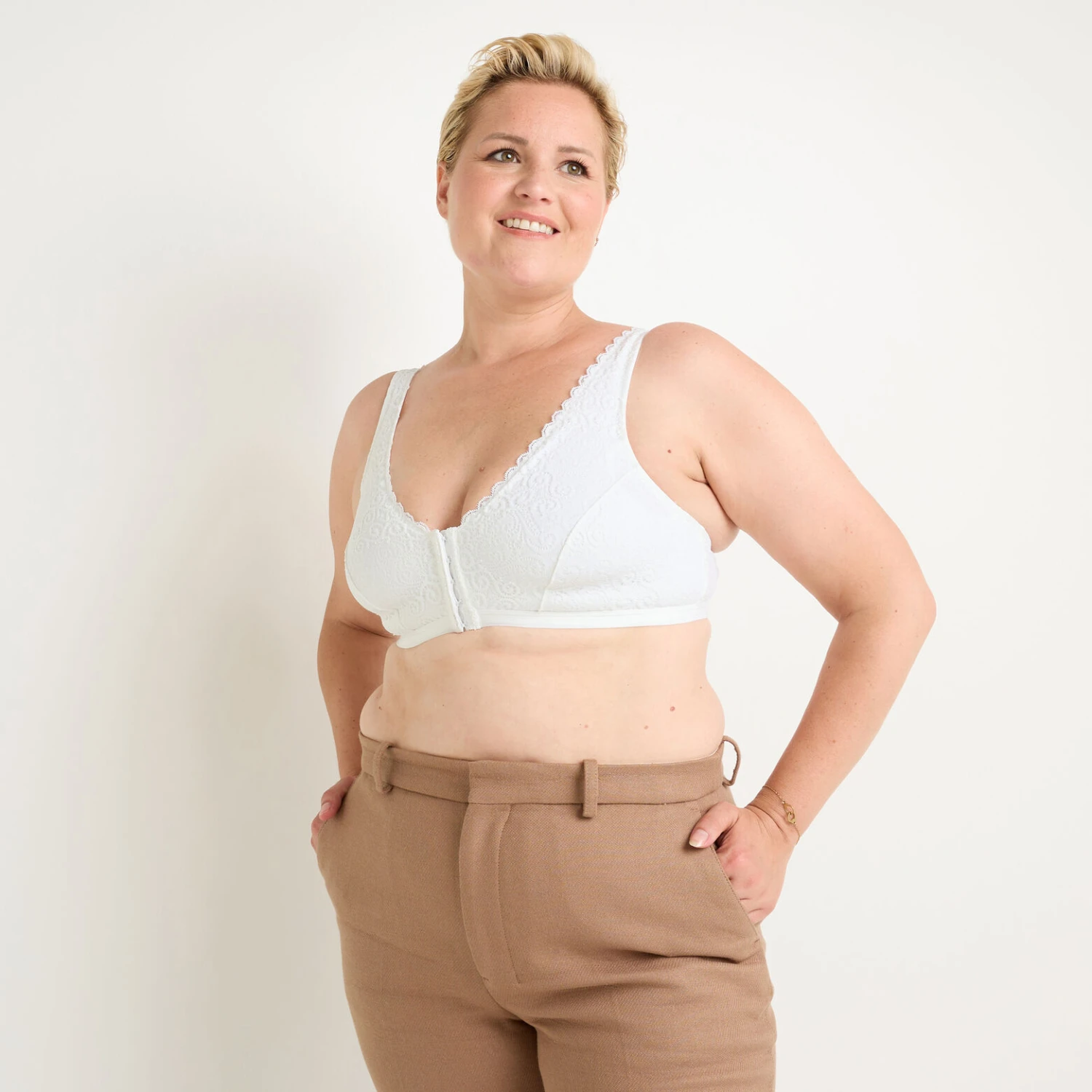 BRASSIERE POST OPERATOIRE BLANC BRASSIERE POST OPERATOIRE BLANC -Rougegorge Boutique 15095300 F