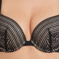 SOUTIEN-GORGE PUSH UP DENTELLE NOIR 4 SOUTIEN-GORGE PUSH UP DENTELLE NOIR -Rougegorge Boutique 20002200 Z