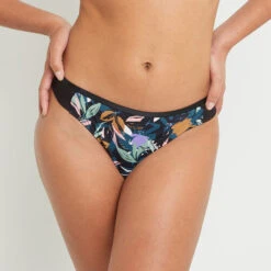 TANGA MICROFIBRE MULTICO NOIR