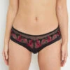 SHORTY TULLE BRODE MULTICO NOIR -Rougegorge Boutique 20005900 F