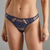 Bella TANGA TULLE BRODE MULTICO BLEU -Rougegorge Boutique 20008200 F