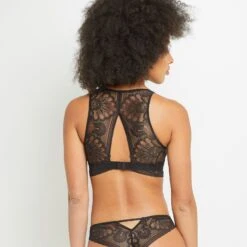 BRASSIERE DENTELLE MARRON 5 BRASSIERE DENTELLE MARRON -Rougegorge Boutique 20008900 D