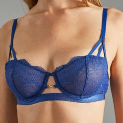 Blue SOUTIEN-GORGE EMBOITANT DENTELLE BLEU -Rougegorge Boutique 20011000 Z