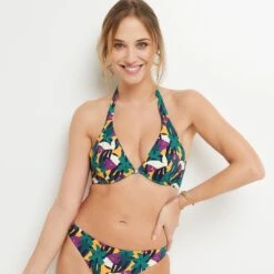 MAILLOT DE BAIN TRIANGLE ARMATURES MULTICO ROSE