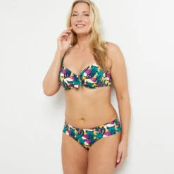 MAILLOT DE BAIN CULOTTE MAXI MULTICO ROSE -Rougegorge Boutique 20016100 C