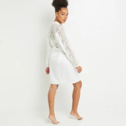 DESHABILLE DENTELLE BLANC 5 DESHABILLE DENTELLE BLANC -Rougegorge Boutique 20019100 D