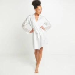 DESHABILLE DENTELLE BLANC