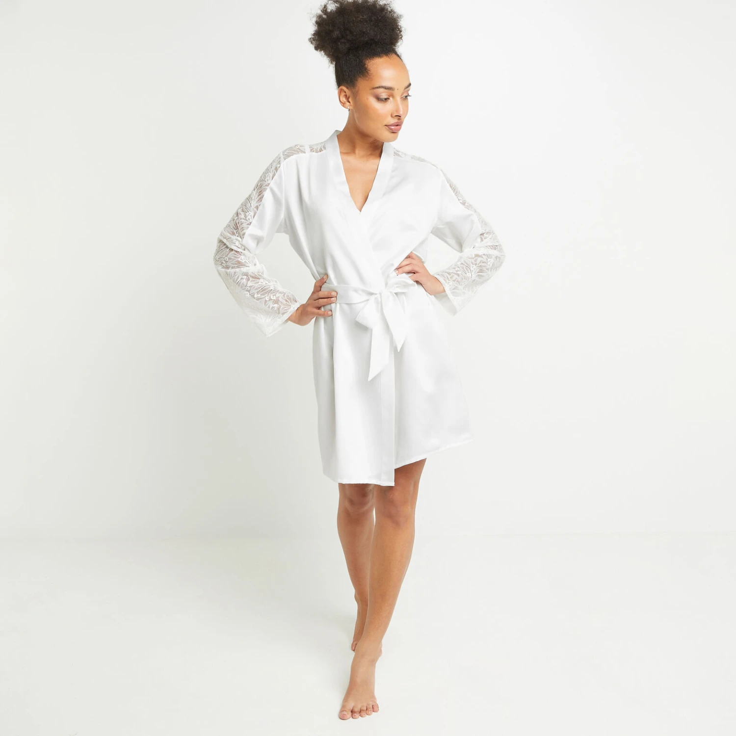 DESHABILLE DENTELLE BLANC DESHABILLE DENTELLE BLANC -Rougegorge Boutique 20019100 F