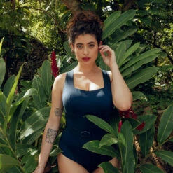 MAILLOT DE BAIN UNE PIECE MARINE -Rougegorge Boutique 20019200 M