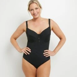 Lotus MAILLOT DE BAIN 1PC GRANDS BONNETS NOIR