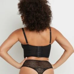 SOUTIEN-GORGE CORBEILLE BUSTIER NOIR -Rougegorge Boutique 20022900 D