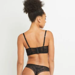 SOUTIEN-GORGE PUSH UP DENTELLE NOIR -Rougegorge Boutique 20023000 D